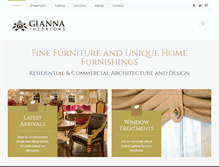Tablet Screenshot of giannadesigngroup.com